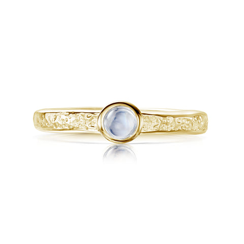 Matrix Moonstone Ring in 9ct Yellow Gold by Sheila Fleet Jewellery