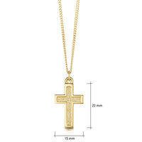 Halo Cross in 9ct Yellow Gold by Sheila Fleet Jewellery