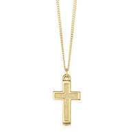 Halo Cross in 9ct Yellow Gold by Sheila Fleet Jewellery