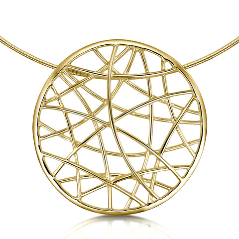 Creel Single-Sided Dress Necklace in 9ct Yellow Gold by Sheila Fleet Jewellery