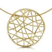 Creel Single-Sided Dress Necklace in 9ct Yellow Gold by Sheila Fleet Jewellery