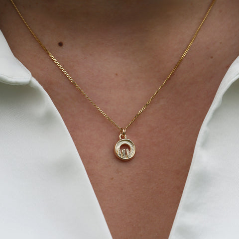 Orkney Spirit Small Pendant in 9ct Yellow Gold by Sheila Fleet Jewellery