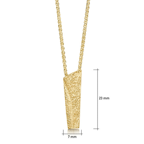 Standing Stones Pendant in 9ct Yellow Gold by Sheila Fleet Jewellery