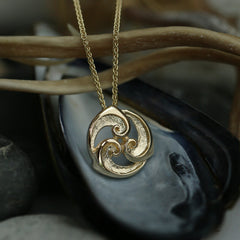 Breckon Pendant Necklace in 9ct Yellow Gold by Sheila Fleet Jewellery