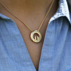 Orkney Spirit Pendant in 9ct Yellow Gold by Sheila Fleet Jewellery