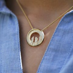 Orkney Spirit Pendant in 9ct Yellow Gold by Sheila Fleet Jewellery