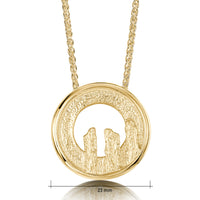 Orkney Spirit Pendant in 9ct Yellow Gold by Sheila Fleet Jewellery