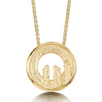 Orkney Spirit Pendant in 9ct Yellow Gold by Sheila Fleet Jewellery
