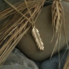 Harvest Small Pendant in 9ct Yellow Gold by Sheila Fleet Jewellery