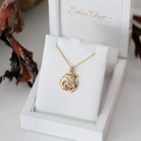 Dolphin Trio Small Pendant Necklace in 9ct Yellow Gold by Sheila Fleet Jewellery