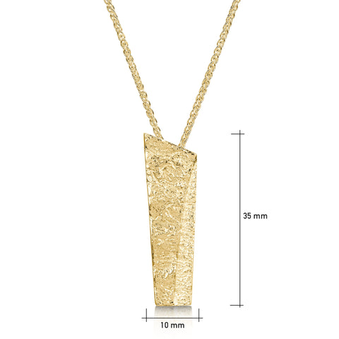 Standing Stones Dress Pendant in 9ct Yellow Gold by Sheila Fleet Jewellery