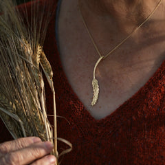Harvest Large Pendant in 9ct Yellow Gold by Sheila Fleet Jewellery