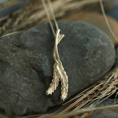 Harvest Double Pendant in 9ct Yellow Gold by Sheila Fleet Jewellery