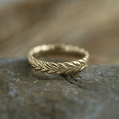 Harvest Narrow Ring in 9ct Yellow Gold by Sheila Fleet Jewellery