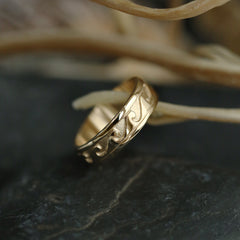 Breckon Ring in 9ct Yellow Gold by Sheila Fleet Jewellery