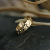 Breckon Ring in 9ct Yellow Gold by Sheila Fleet Jewellery