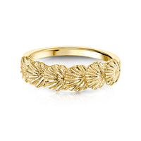 Scallop 6-shell Ring in 9ct Yellow Gold by Sheila Fleet Jewellery