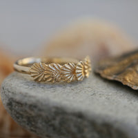 Scallop 6-shell Ring in 9ct Yellow Gold by Sheila Fleet Jewellery