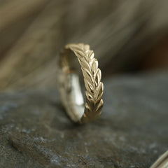 Harvest Wide Ring in 9ct Yellow Gold by Sheila Fleet Jewellery