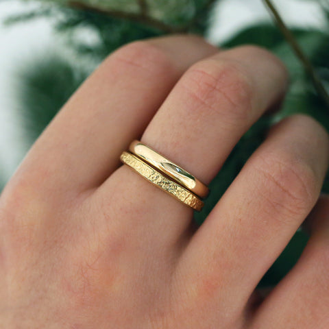 Traditional 3mm Wedding Ring in 9ct Yellow Gold by Sheila Fleet Jewellery