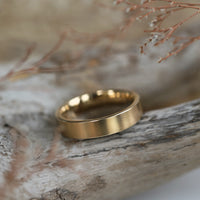 Contemporary 5mm Wedding Ring in 9ct Yellow Gold by Sheila Fleet Jewellery