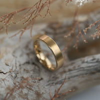 Contemporary 5mm Wedding Ring in 9ct Yellow Gold by Sheila Fleet Jewellery