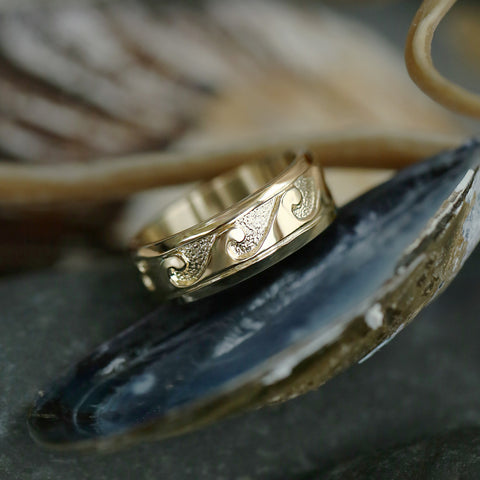 Breckon Dress Ring in 9ct Yellow Gold by Sheila Fleet Jewellery