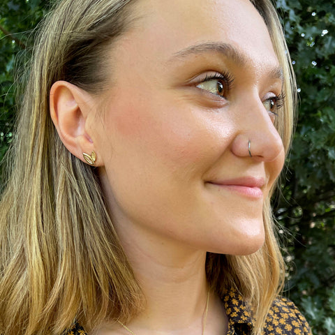 Seasons Petite Stud Earrings in 9ct Yellow & Rose Gold