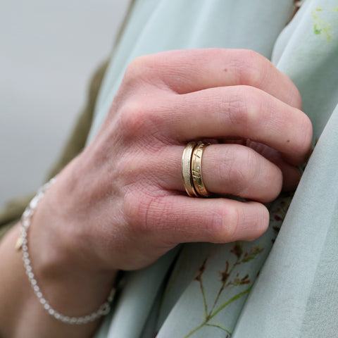 Halo Ring in 9ct Yellow Gold by Sheila Fleet Jewellery
