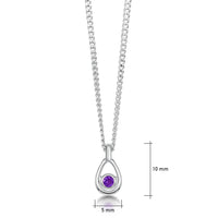 Arctic Stream Amethyst Petite Droplet Pendant by Sheila Fleet Jewellery