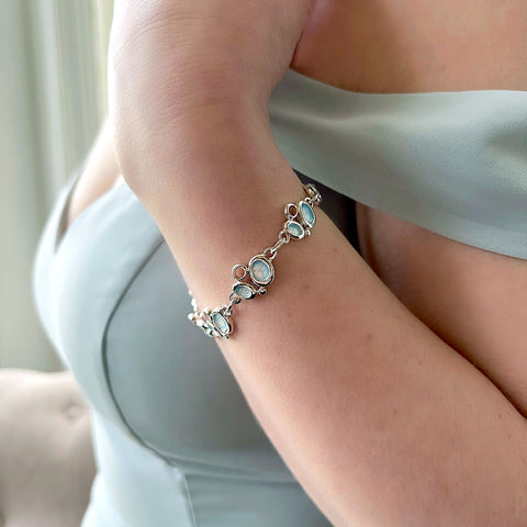 Arctic Stream 8-link Bracelet in Sterling Silver by Sheila Fleet Jewellery