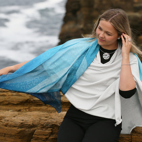 Arctic Stream Scarf by Sheila Fleet & Kirsteen Stewart