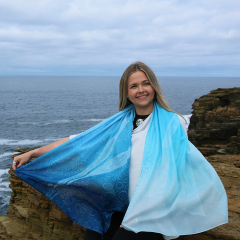 Arctic Stream Scarf by Sheila Fleet & Kirsteen Stewart