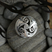 Birsay Disc Brooch in Sterling Silver by Sheila Fleet Jewellery