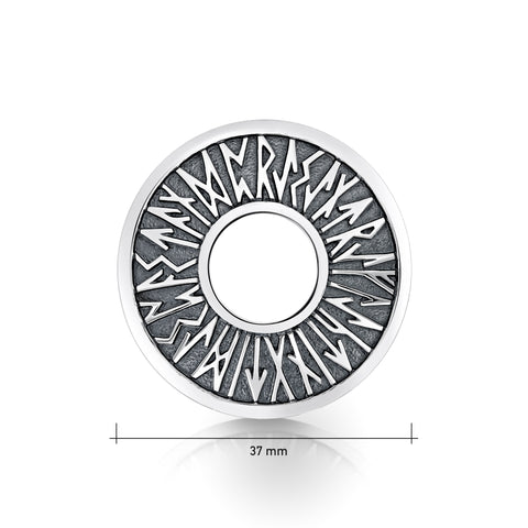 Runic Brooch in Sterling Silver