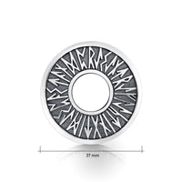 Runic Brooch in Sterling Silver