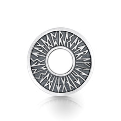 Runic Brooch in Sterling Silver By Sheila Fleet Jewellery