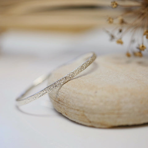 Matrix Bangle in Sterling Silver by Sheila Fleet Jewellery