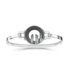 Orkney Spirit Bangle in Oxidised Sterling Silver by Sheila Fleet Jewellery