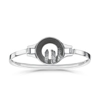 Orkney Spirit Bangle in Oxidised Sterling Silver by Sheila Fleet Jewellery