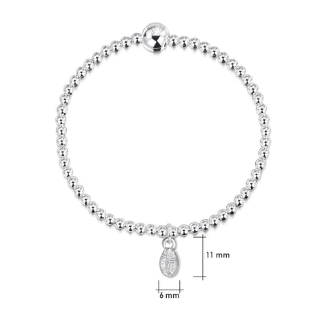 Groatie Buckie Stretch Bracelet in Sterling Silver by Sheila Fleet Jewellery