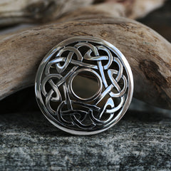 Celtic Brooch in Sterling Silver by Sheila Fleet Jewellery