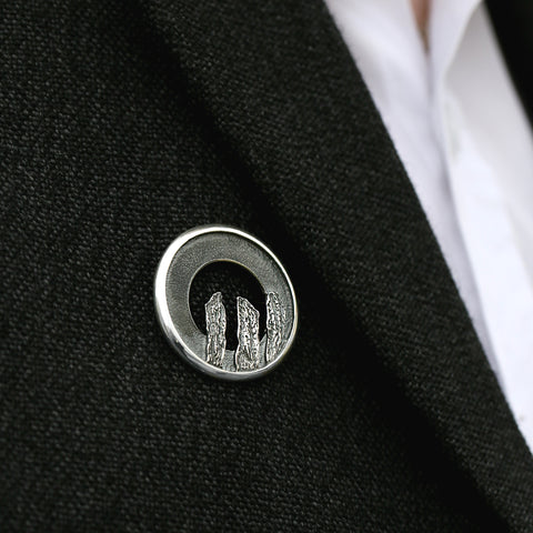 Orkney Spirit Brooch in Oxidised Sterling Silver by Sheila Fleet Jewellery