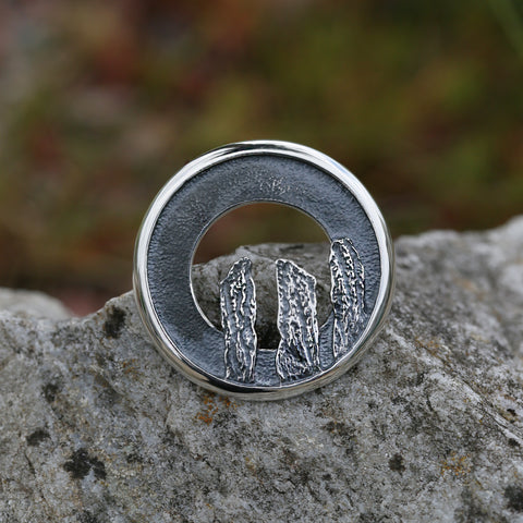 Orkney Spirit Brooch in Oxidised Sterling Silver by Sheila Fleet Jewellery