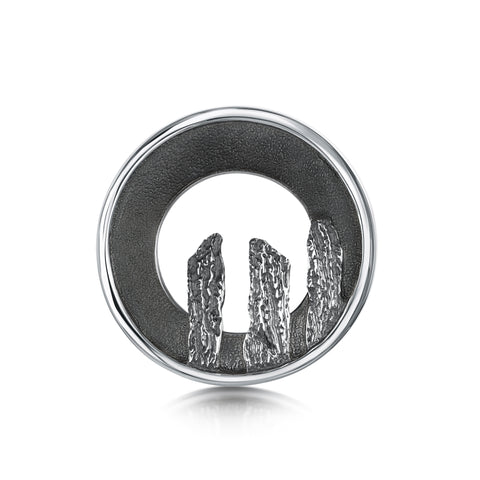 Orkney Spirit Brooch in Oxidised Sterling Silver by Sheila Fleet Jewellery