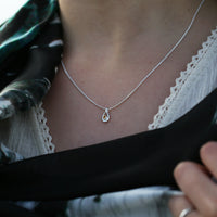 Arctic Stream Citrine Petite Droplet Pendant by Sheila Fleet Jewellery