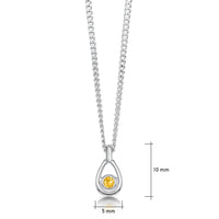 Arctic Stream Citrine Petite Droplet Pendant by Sheila Fleet Jewellery