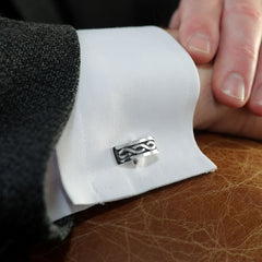 Celtic Cufflinks in Sterling Silver by Sheila Fleet Jewellery