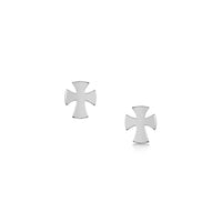 Cross of the Kirk Small Sterling Silver Stud Earrings by Sheila Fleet Jewellery