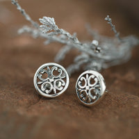 Cathedral ‘St Magnus II’ Small Stud Earrings in Sterling Silver by Sheila Fleet Jewellery